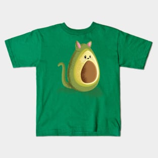 Avocado Cat Kids T-Shirt